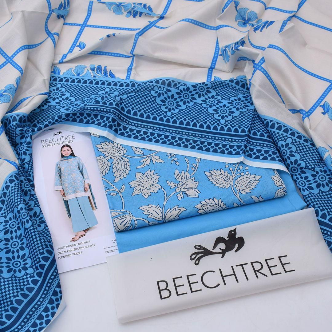 Beechtree Latest Collection 🌼✨_
Digital Lawn Shirt, Plain Dyed Trouser & Digital Lawn Dupatta!